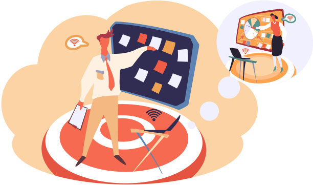 业务合作伙伴使用视频进行交流图片下载