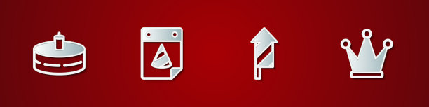 用燃烧的蜡烛装饰蛋糕日历派对图片下载