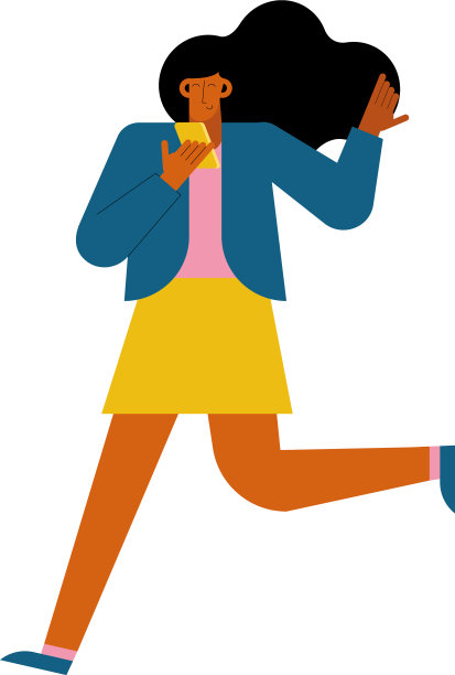 女性跑步时使用智能手机图片下载