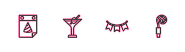 集行日历派对狂欢花环用图片下载