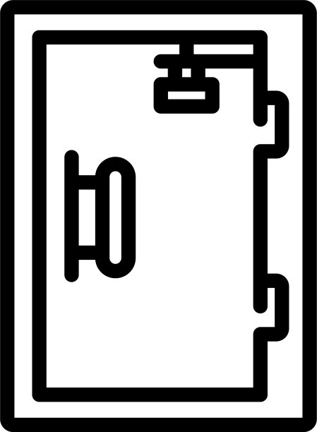 人体疏散门图标轮廓风格图片下载