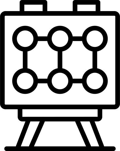 学校书桌图标轮廓风格图片下载