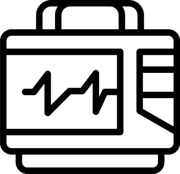 救援除颤器图标轮廓风格图片下载