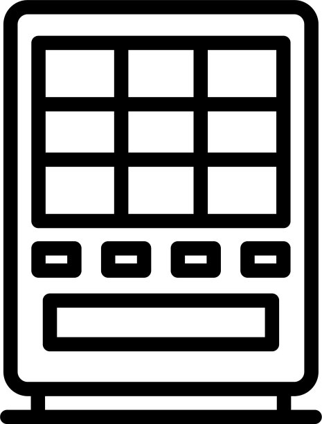 自动售货机图标轮廓样式图片下载