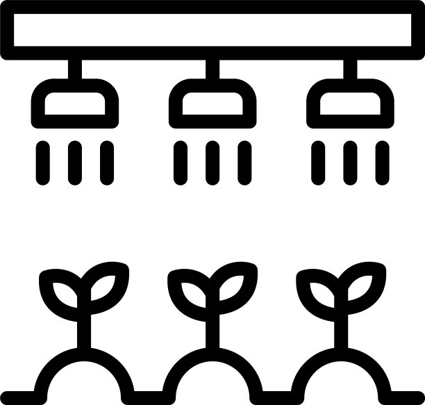 智能喷涂系统图标轮廓风格图片下载