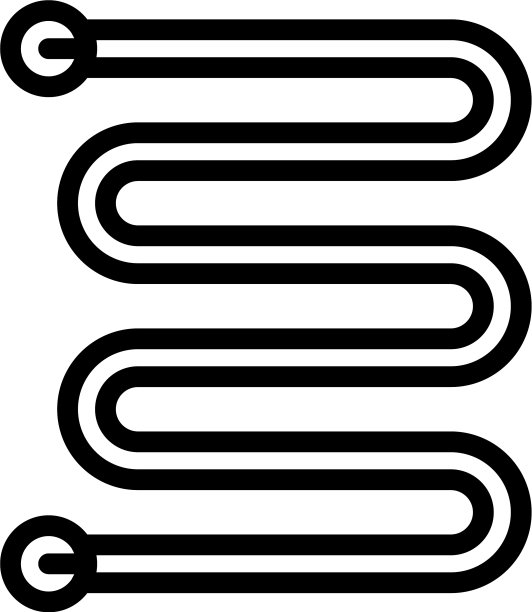 空气冷却器图标轮廓风格图片下载