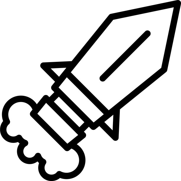 快速飞船图标轮廓风格图片下载