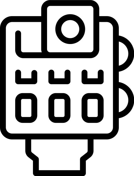 限速雷达图标轮廓风格图片下载