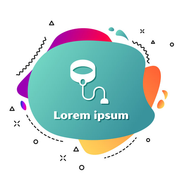 白色可伸缩的绳带与钩图标图片下载