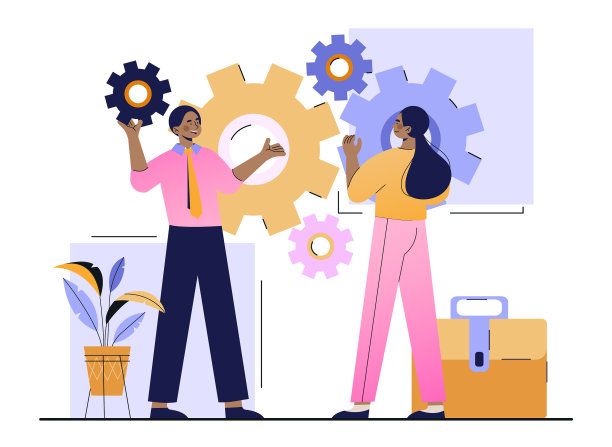 业务伙伴将技能和知识结合起来图片下载