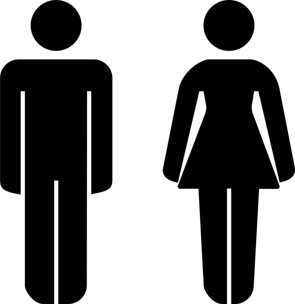 摘要匾牌男女厕所图片下载