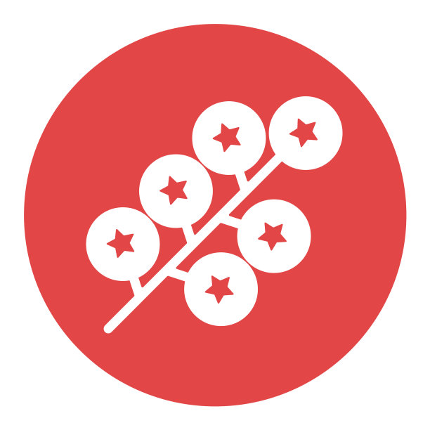 圣女果白色象形图标蔬菜的象征图片下载