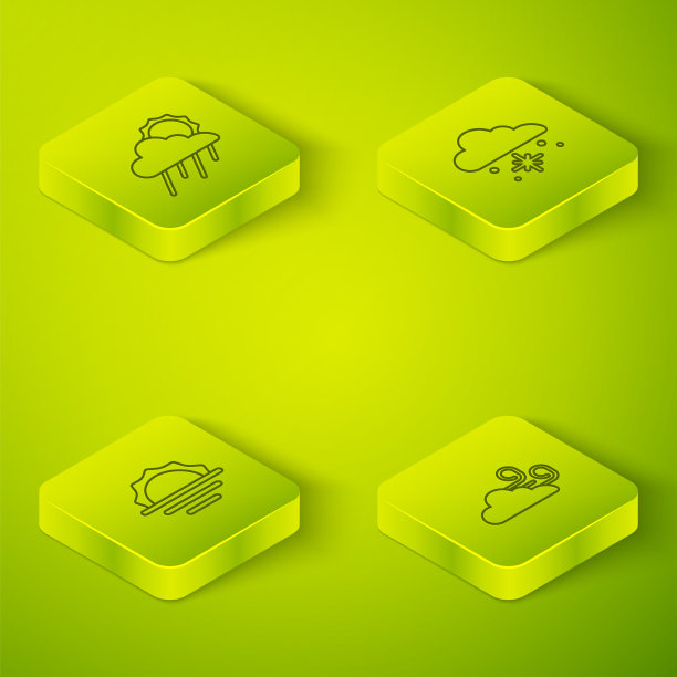 设等距线云与雪日出风图片下载