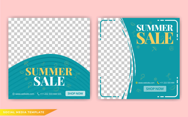 社交媒体帖子模板设置添加帖子模板图片下载