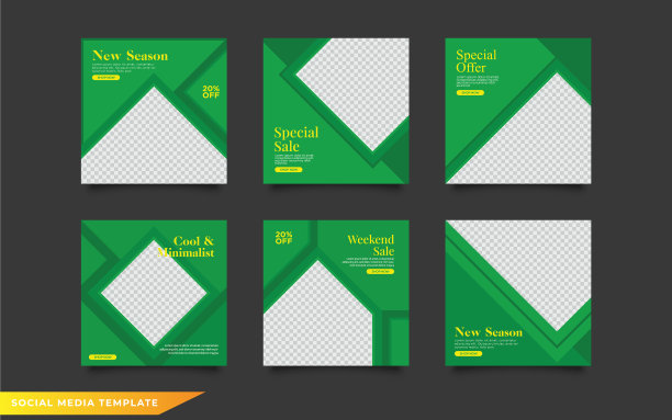 社交媒体帖子模板设置添加帖子模板图片下载