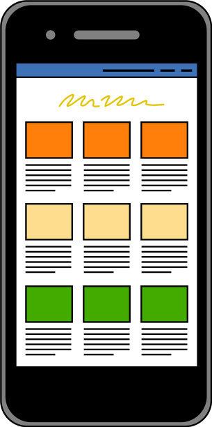 在智能手机上浏览网页图片下载
