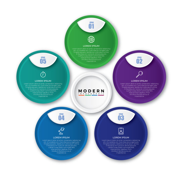 信息图形标签设计模板与图标和图片下载