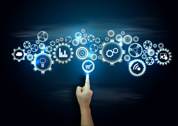 手和点子概念思维创造性。为了成功，计划，思考，搜索，分析，沟通，未来的想法，创新的技术现代。图片下载