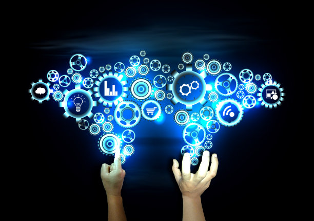 手和点子概念思维创造性。为了成功，计划，思考，搜索，分析，沟通，未来的想法，创新的技术现代。图片下载