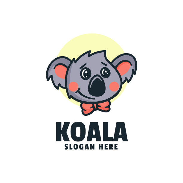 标志考拉吉祥物卡通风格图片下载