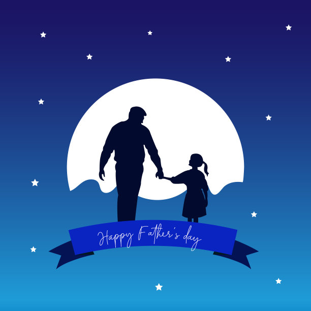 父亲节快乐贺卡设计图片下载