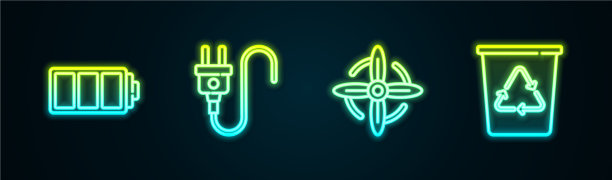 设置线电池、电插头、风力发电机等图片下载