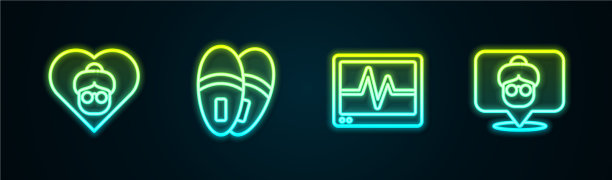 设置线奶奶拖鞋监视器图片下载