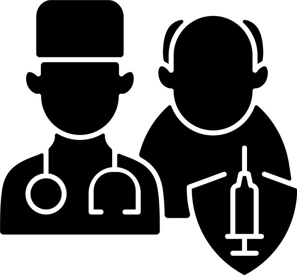 接种优先级列表黑色符号图标图片下载