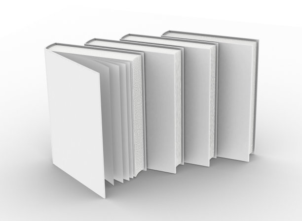 模板空的精装书模型设置图片下载