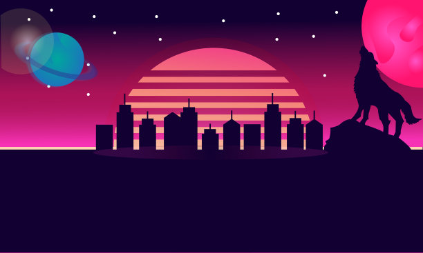 现代复古抽象壁纸背景横幅图片下载