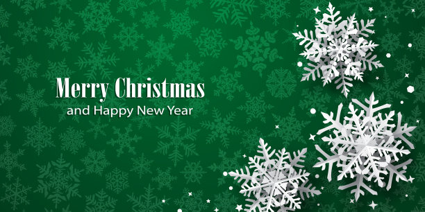 圣诞背景纸上的雪花图片下载