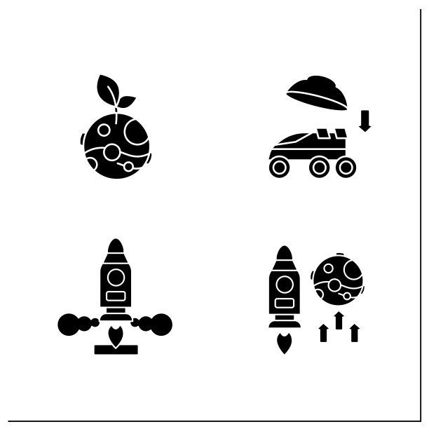 火星着陆字形图标设置图片下载