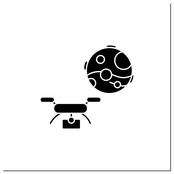 直升机无人机字形图标图片下载