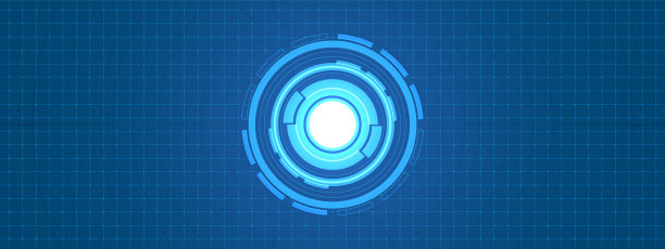 摘要重叠圆数字背景，智能镜头技术配合光影效果图片下载