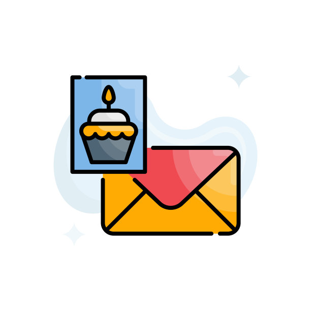 邀请矢量填充轮廓图标风格的插图。EPS 10个文件图片下载