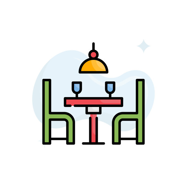 表格设置矢量填充图标风格插图。EPS 10个文件图片下载