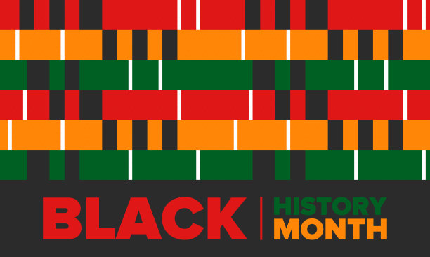 黑人历史月。非裔美国人的历史。一年一度的庆祝。在美国和加拿大的二月。十月在英国。海报，卡片，横幅，背景。矢量图图片下载