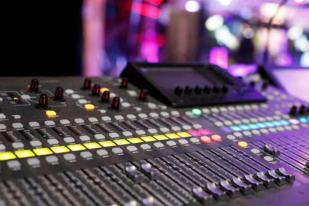 数字音频混音控制台在现场活动图片下载