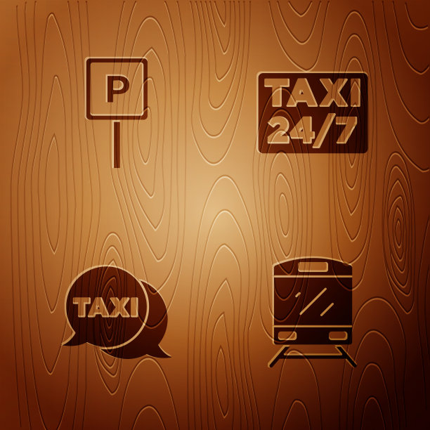 设有火车停车出租车呼叫电话服务图片下载