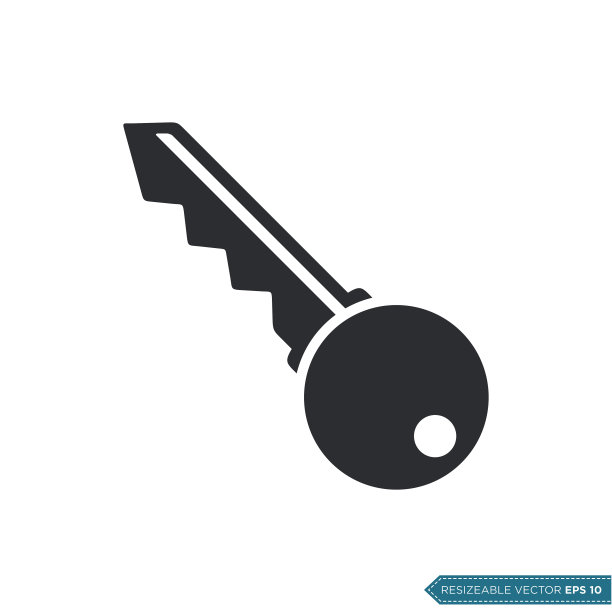 流行的关键图标矢量模板插图eps 10图片下载