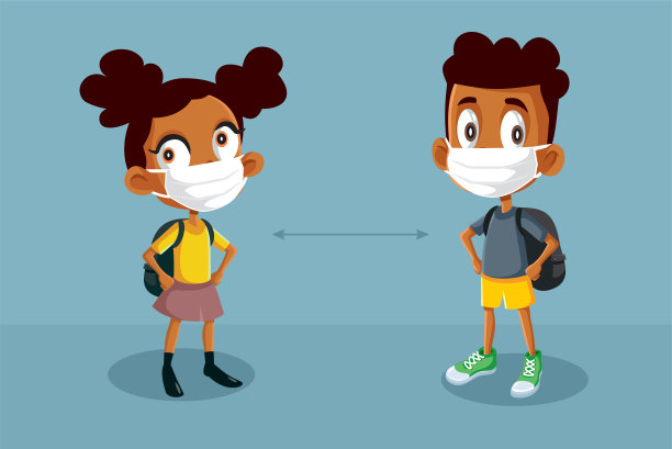 在大流行期间重返学校的儿童图片下载