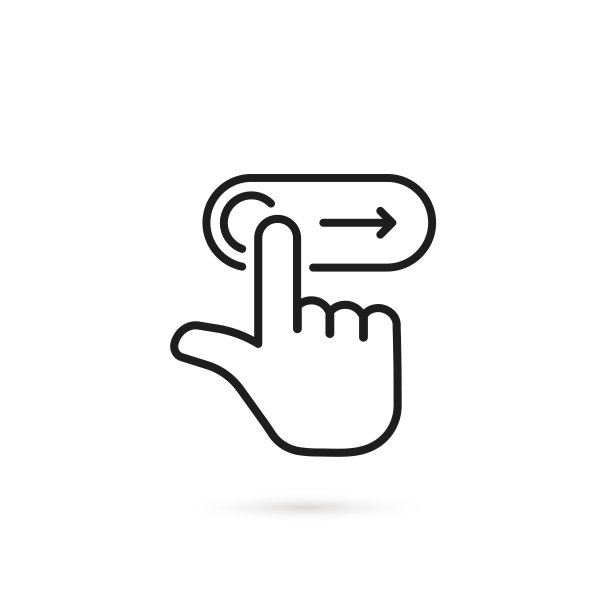 向右滑动像细线解锁图标图片下载