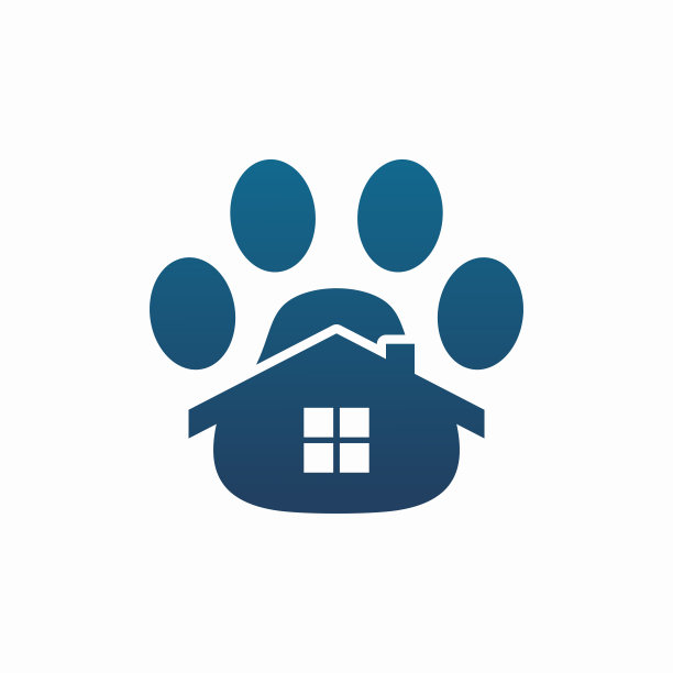 宠物房子标志模板设计图片下载