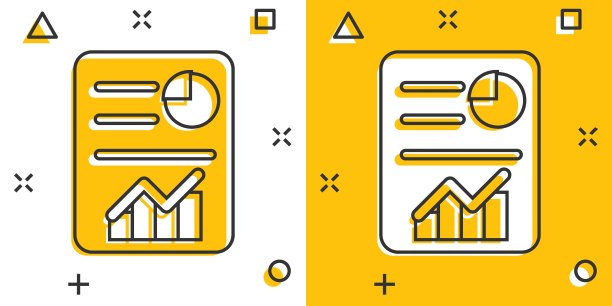 漫画风格的卡通清单图标。文件检查插图象形文字。图图形标志飞溅的业务概念。图片下载