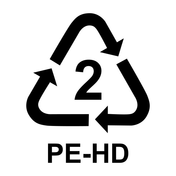 塑料标志、生态回收标志被隔离在白色背景上。包装废物图标图片下载