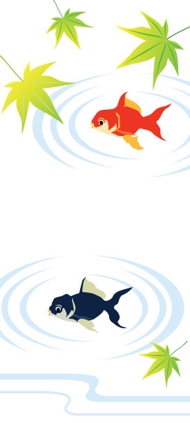 日本夏季背景插图。图片下载