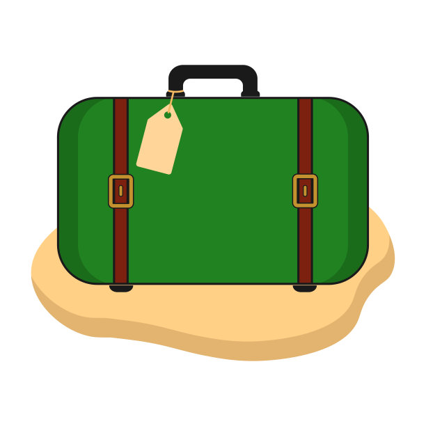 行李箱设计，度假商务理念，行李箱图标，旅行包。矢量插图。图片下载