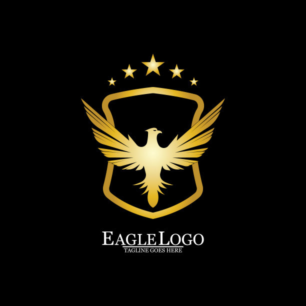 金鹰盾标志设计图片下载