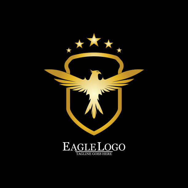 金鹰盾标志设计图片下载