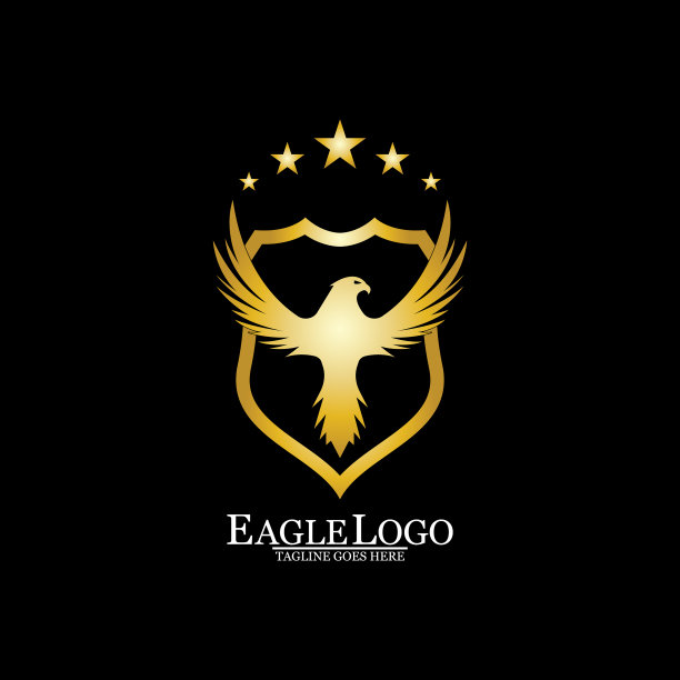 金鹰盾标志设计图片下载